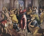 El Greco Christus treibt die Handler aus dem Tempel oil